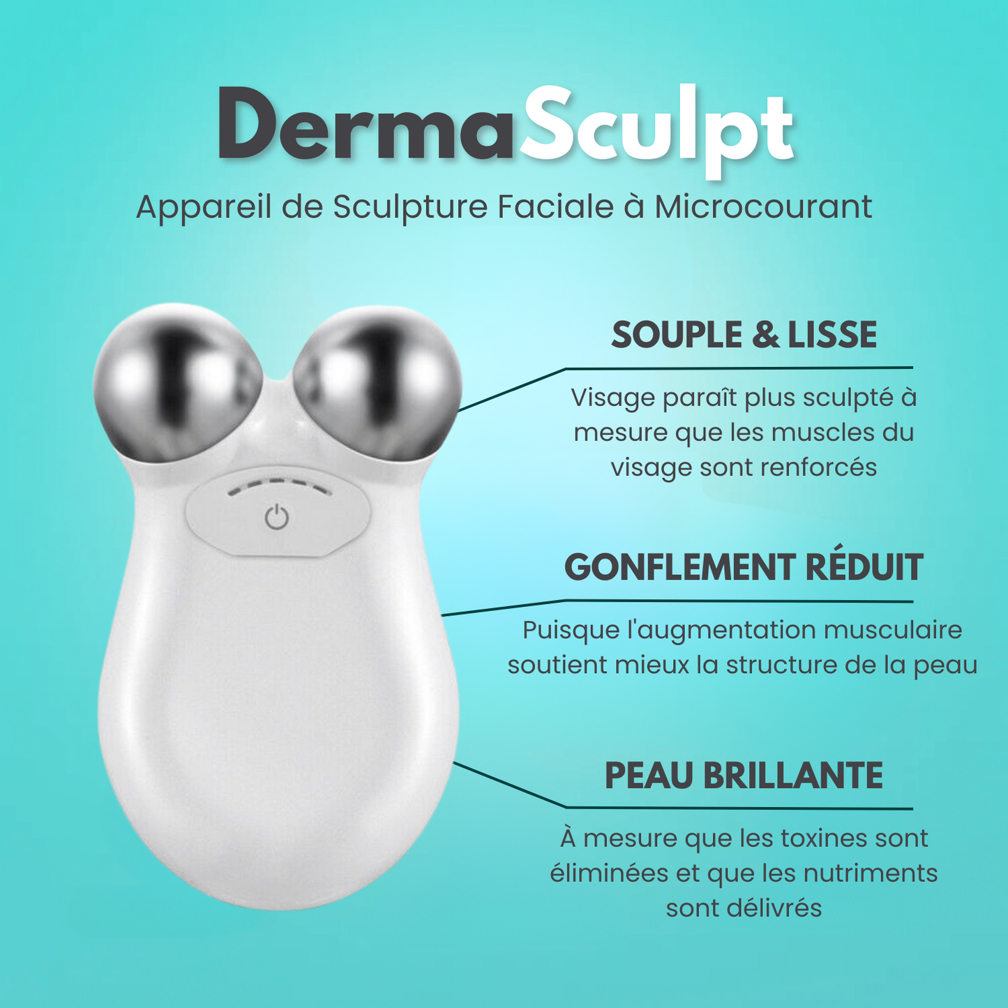 DermaSculpt™ Appareil de Sculpture Faciale à Microcourant